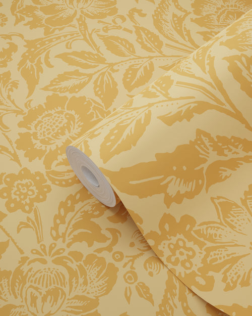 ESTAhome behang vintage bloemen oranje - 50 x 900 cm - 131681