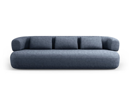 Micadoni - Bank "Jenny" 4 zitplaatsen, chenille, donkerblauw - 90x226x73cm