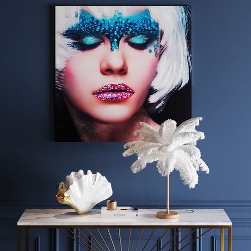 Kare Design Tafellamp - veren - wit - vtwonen shop