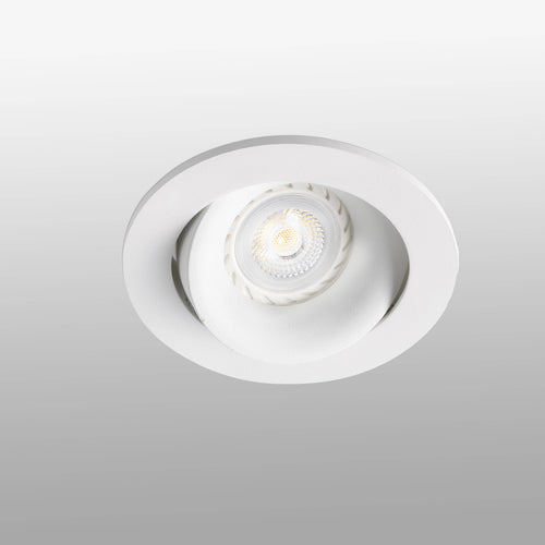 Faro Arg - 1 Licht Ronde kantelbare inbouwspot wit, GU10