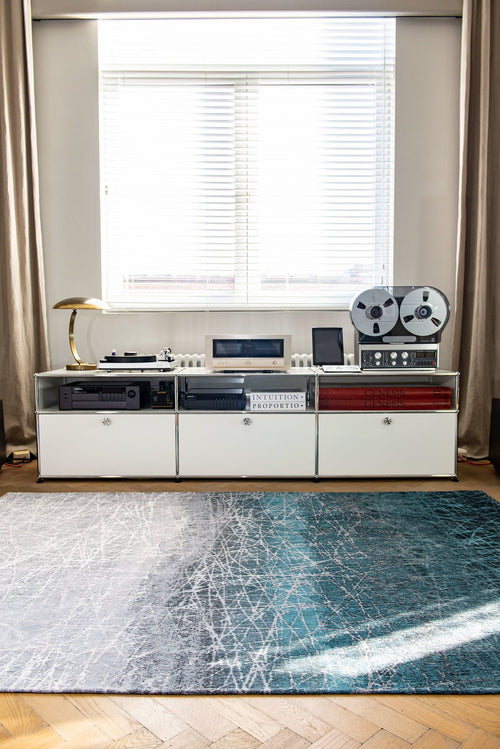 Mad Men vloerkleed 8877 Polar Vortex - Blauw - 200 x 280 cm