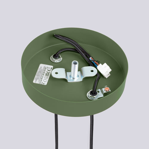 Sollux Lighting Hanglamp HALO 2P olijfgroen - 15x15x120cm