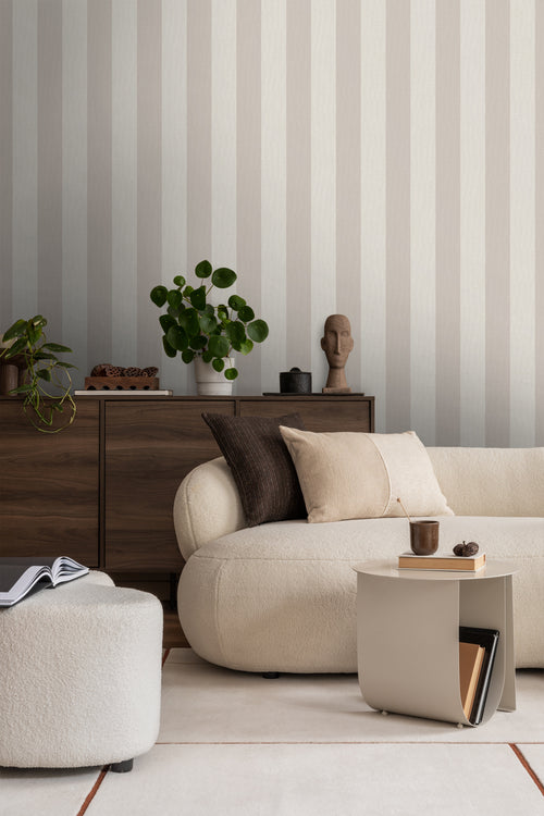 Sanders & Sanders behang strepen beige - 53 cm x 10 m - 640423