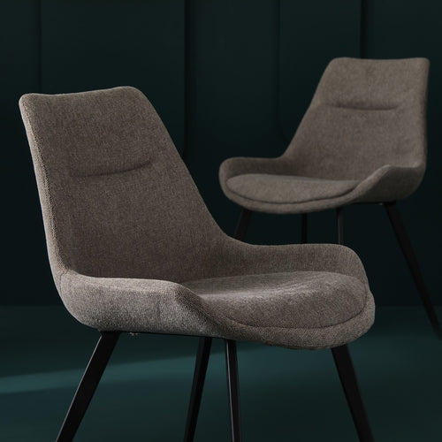 Signature - COLOMBE Eetkamerstoel - Beige - 54x62x82 cm