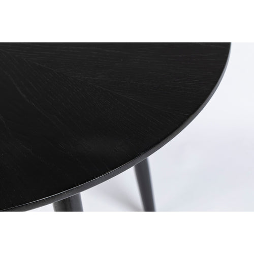 Housecraft Living Fabio Eettafel Rond 120 cm Hout Zwart