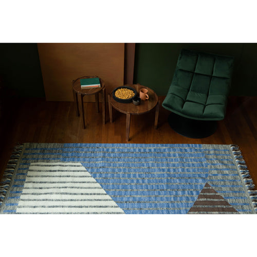 Dutchbone Hampton Vloerkleed 160x230 Blauw - vtwonen shop