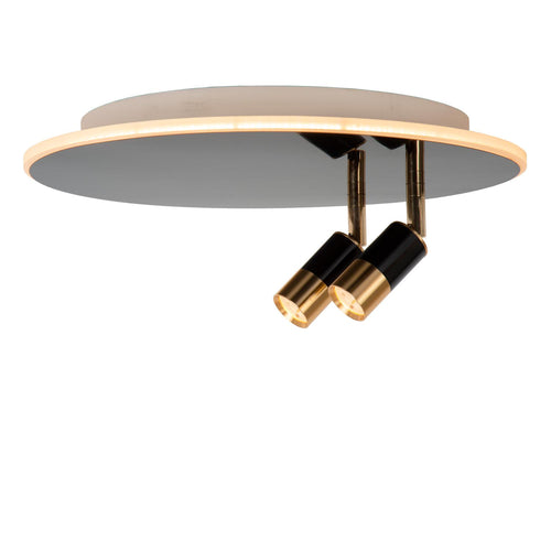 Lucide plafonnière JUBEL - Geïntegreerde LED - Zwart chroom