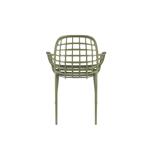 Zuiver Albert Kuip Tuinstoelen met armleuning Groen - Set van 2 - vtwonen shop