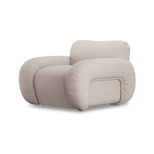 HKLIVING fauteuil Arc lounge – cosy beige – frame sand - vtwonen shop