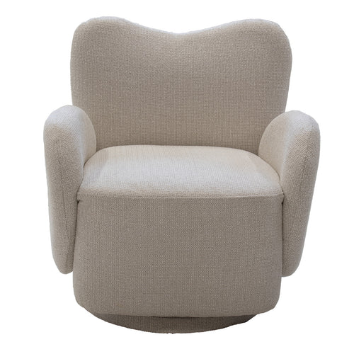 DÉJA Living Draaifauteuil Lola - Stof - Beige - vtwonen shop