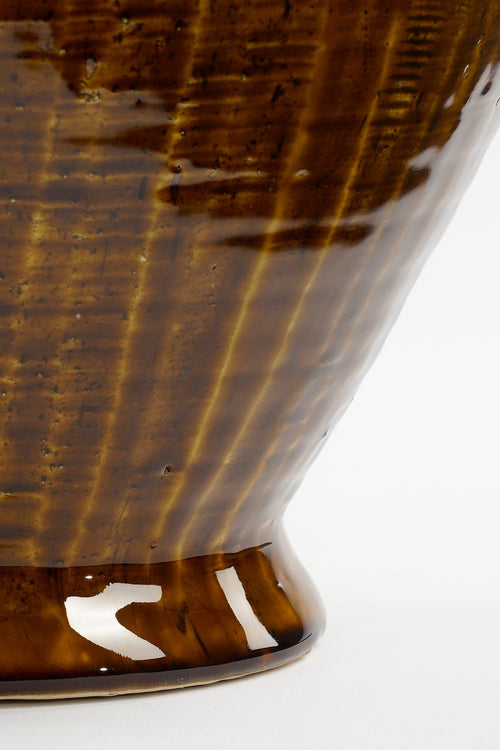 Mica Decorations  Elena Vaas - L29 x B26 x H39 cm - Keramiek - Bruin - vtwonen shop