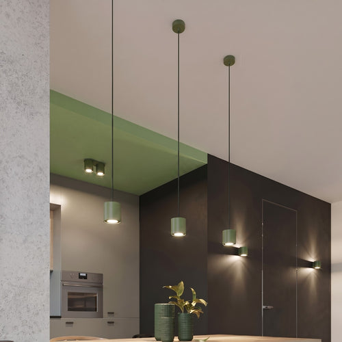 Sollux Lighting Plafondlamp ORBIS 2 olijfgroen - 26x10x12cm