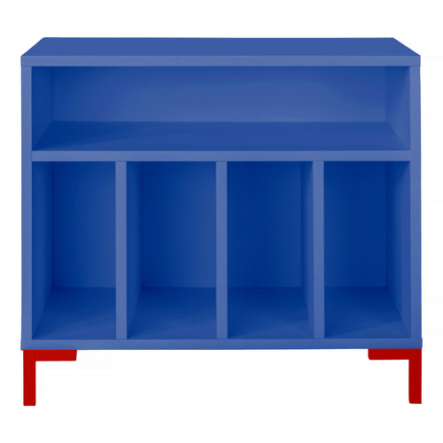 Kinderrek in blauw MDF