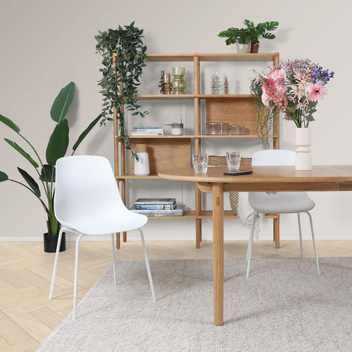 Nolon Nora-Pip Eetkamerstoelen Set van 2 - Wit - Wit Onderstel - vtwonen shop