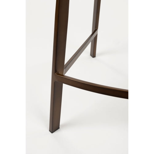Dutchbone Franky Barkrukken rugleuning 80 cm Cognac - Set van 2