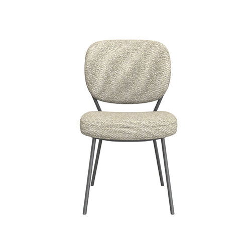 LABEL51 Eetkamerstoel Singapore - Naturel/Zwart - Set van 2 - vtwonen shop