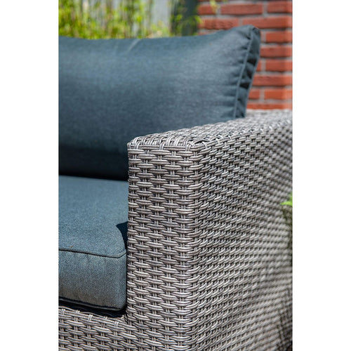 Orangebird lounge fauteuil - organic grey - reflex black - vtwonen shop