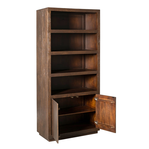 StarFurn Boekenkast Brussel - Bruin Hout - 90x45x200cm - vtwonen shop