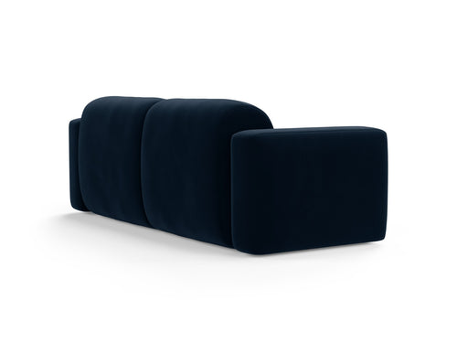 Cosmopolitan Design Modulaire bank Strino 3-zits, flueel koningsblauw - 98x220x78cm