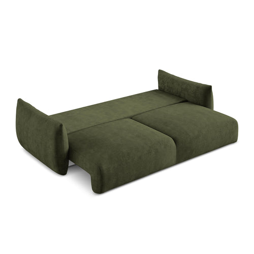 LaMiaSofa 3-zits slaapbank Savona - chenille stof - olijf - 230x105x90