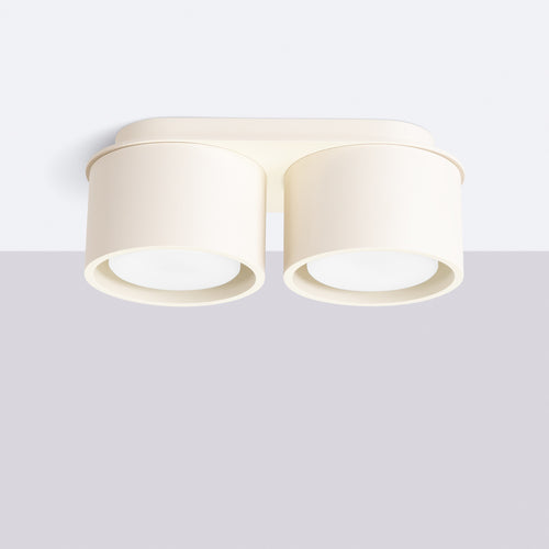 Sollux Lighting Plafondlamp MODO 2 beige Gx53 - 21x10x8cm