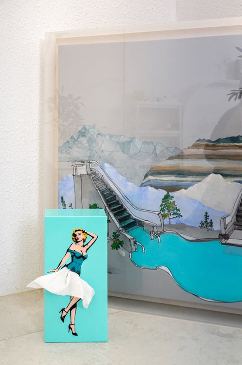 Spextrum Tissuehouder Tissue Up Girl - Hemelsblauw