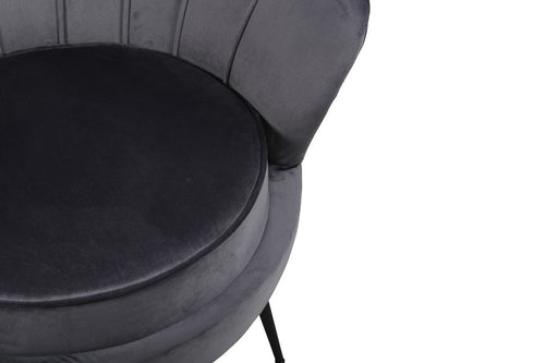 BRAM Fauteuil Ilora - Grijs Velours - vtwonen shop