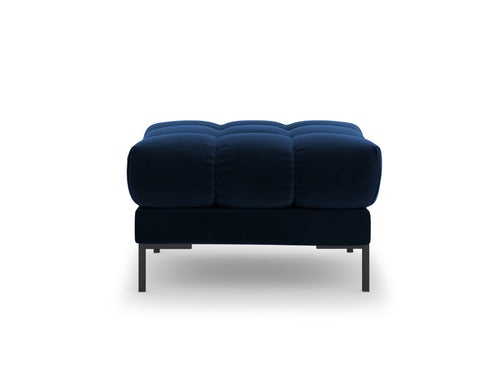 Cosmopolitan Design Poef Bali flueel, koningsblauw - 60x60x41cm