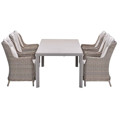 Garden Impressions tuinset Marbella - Penang - vintage willow - 230x100 cm - 7-delig