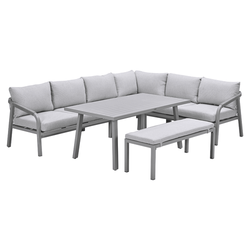 Garden Impressions lounge dining set Tarera taupe - 6-delig - vtwonen shop