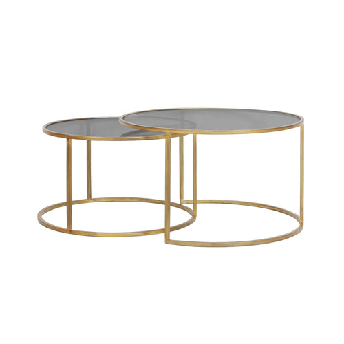 Light & Living tafel  - goud - 75x75x44 cm