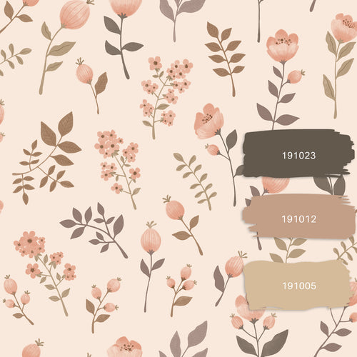 ESTAhome behang bloemen zacht roze en beige - 53 cm x 10.05 m - 139693 - vtwonen shop