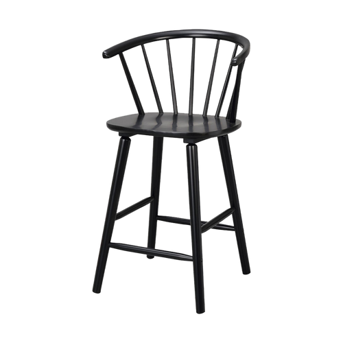 Rowico Home Carmen houten spijlen barkruk zwart - 65 cm