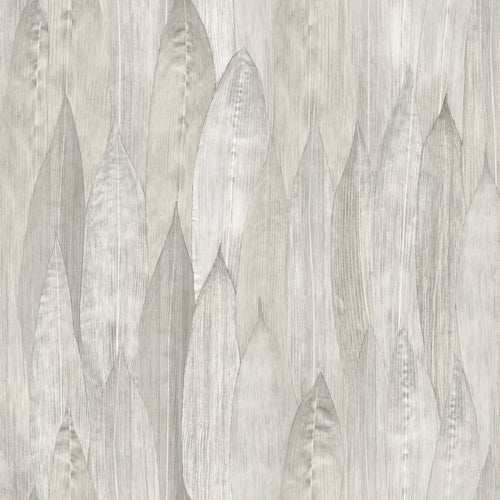 Origin Wallcoverings eco-texture vliesbehang bladeren warm grijs - 53 cm x 10,05 m - 347372 - vtwonen shop