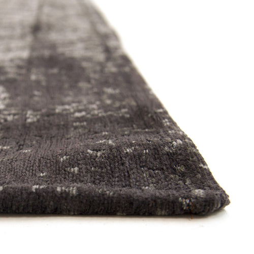 Louis De Poortere vloerkleed Harlem Contrast - zwart - 140x140cm - vtwonen shop