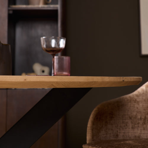Starfurn  eettafel Ferris - bruin - 130x130x76cm