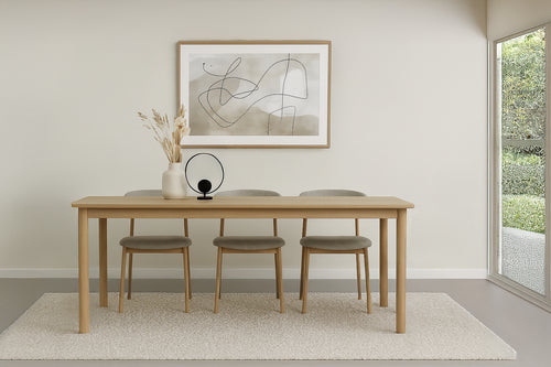 Livingfurn eetkamertafel Tobago - bruin - 90x220x76