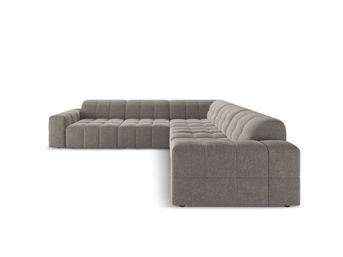 Cosmopolitan Design Symmetrische hoekbank CHICAGO 4-zits, chenille grijs - 285x285x78cm
