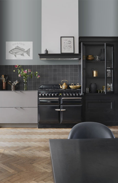 ESTAhome muursticker vis zwart - 70 x 46.5 cm - 159036