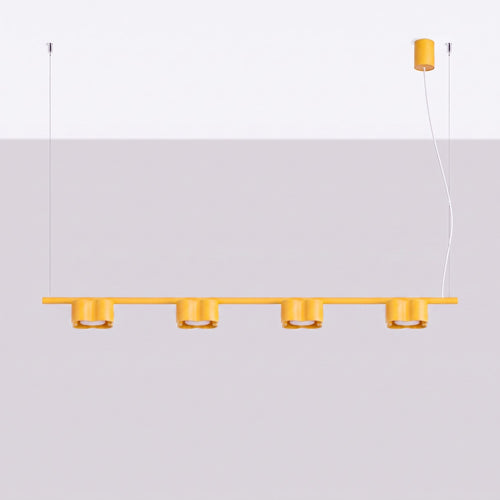 Sollux Lighting Kroonluchter OVIO 4 geel Gx53 - 122x12x208cm