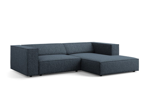 Cosmopolitan Design rechter hoekbank Arendal 3-zits, chenille, koningsblauw - 166x224x70cm