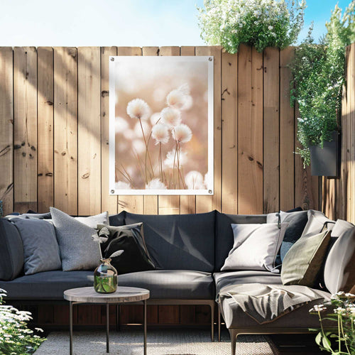 Reinders Cotton Field tuinposter -  beige - tuin - 80x60cm