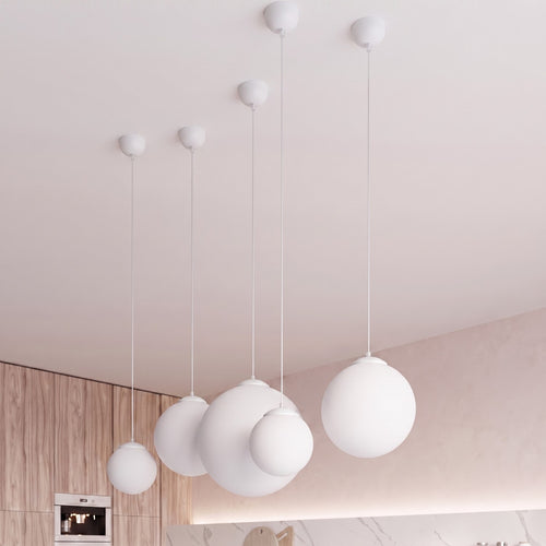 Sollux Lighting Hanglamp UGO 20 wit - 20x20x110cm