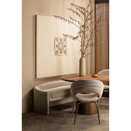 WOOOD eetkamertafel Limit - Mangohout - Walnoot - 76x130x130 - vtwonen shop