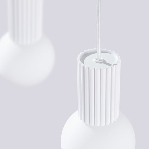 Sollux Lighting Hanglamp HALO 2L wit - 33,5x6x120cm