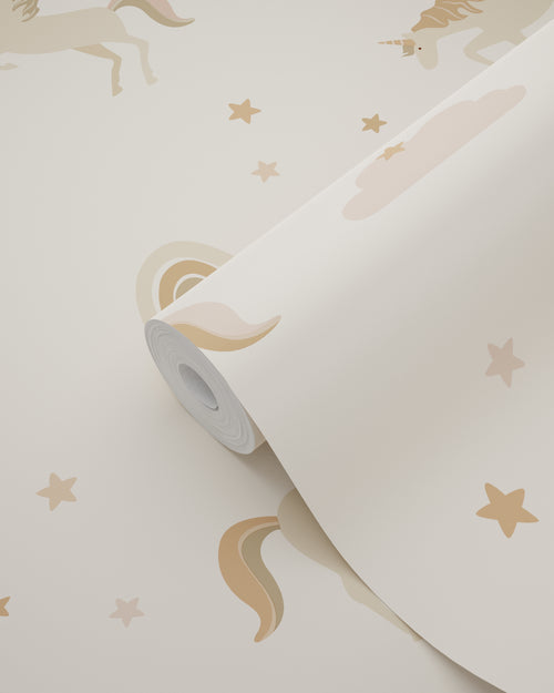 ESTAhome behang unicorns beige en terracotta - 50 x 900 cm - 131460