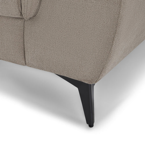 Furnhouse chaise longue bank rechts Betis - Taupe - Stof - 95x290x90