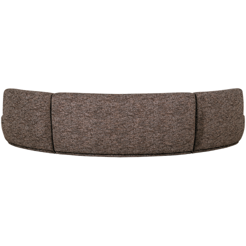 WOOOD half ronde bank 6-zits Batavier - Polyester - Zand Melange - 74x320x176 - vtwonen shop