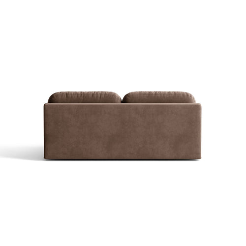 Cosmopolitan Design - Slaapbank met opbergdoos Sophia 3-zits, flueel chocolade - 110x202x89cm