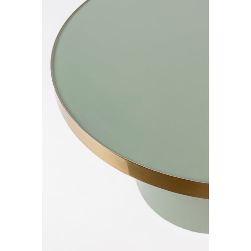 Zuiver Glam Salontafel Rond 60 cm Groen/ Goud - vtwonen shop